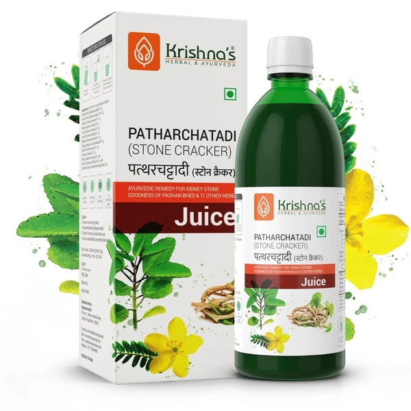 Krishna's Herbal & Ayurveda Krishna Patharchatadi Swaras (Stone Cracker) (1000ml) - 1 Liter
