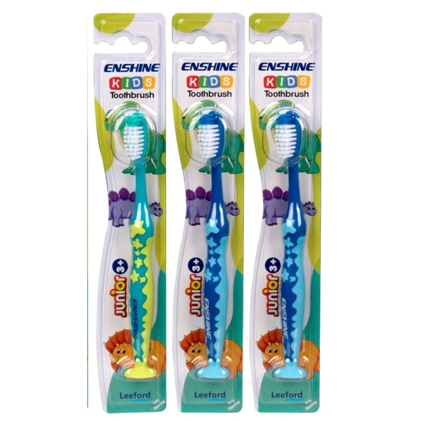 Leeford Enshine Kids Toothbrush for Junior [3+years] (Pack of 3)