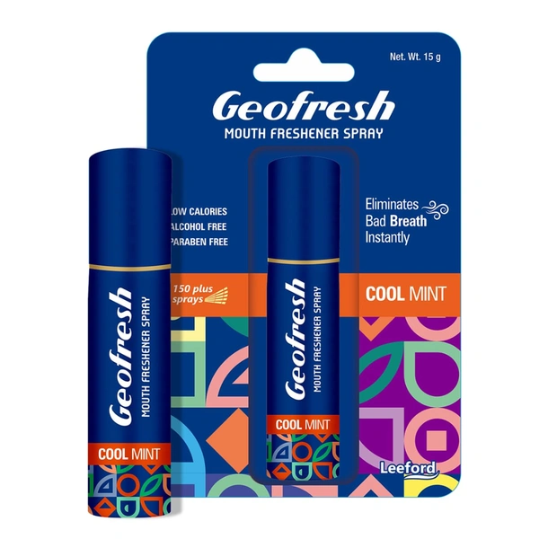 Leeford Healthcare Ltd Leeford Geofresh Cool Mint Mouth Freshener Spray (15gm)