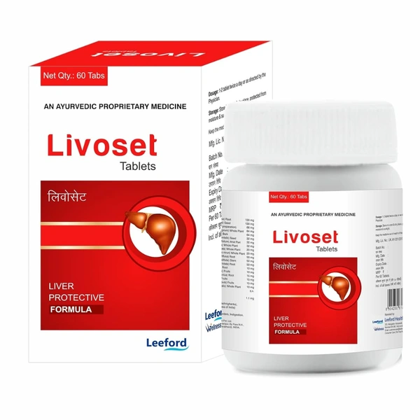 Leeford Livoset Tablets (60tab) Liver Protective Formula 