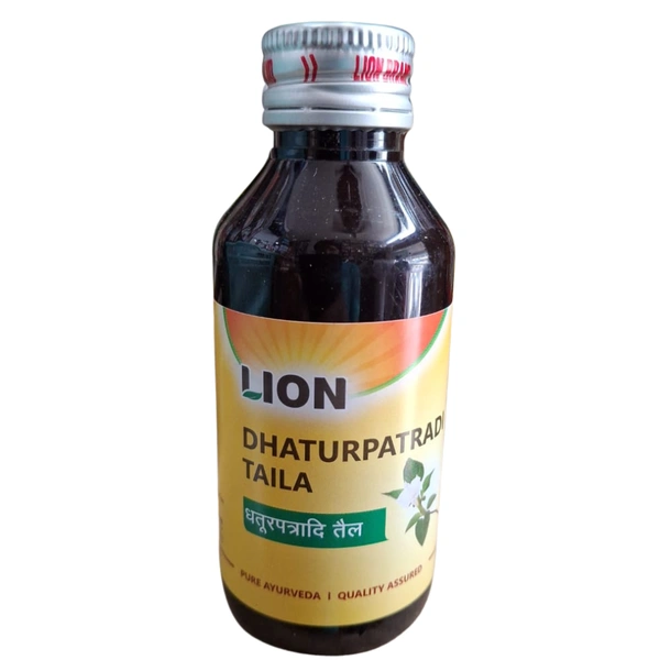 LION BRAND (Shree Narnarayan Ayurvedic Pharmacy) Lion Dhaturpatradi Taila (100ml)