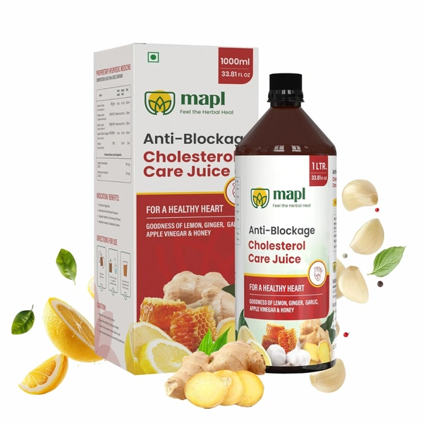 Maheshwari Ayurved Pvt Ltd MAPL Antiblockage Cholesterol Care Juice (1 Litre)