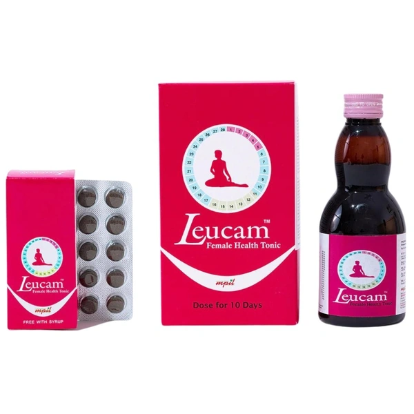 Maheshwari Pharmaceuticals MPIL Leucam Syrup for Women's health (200ml + 40Tablets)