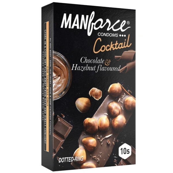 Mankind Pharma Overtime Cocktail Chocolate Hazelnut Condoms (10pcs)