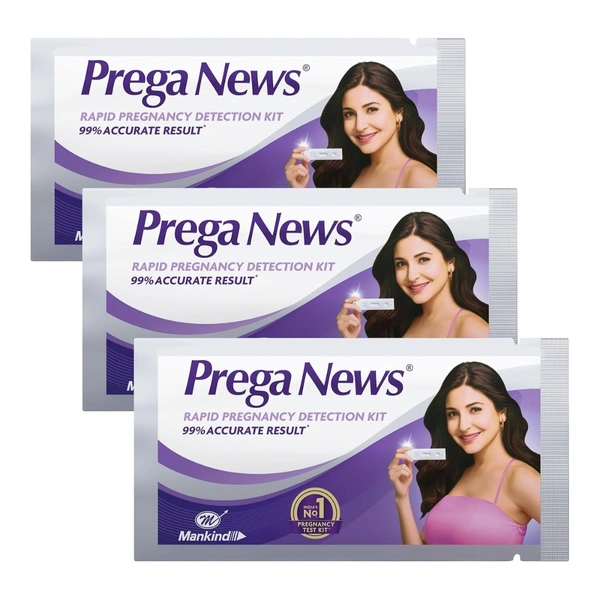 Mankind Pharma Prega News Pregnancy Test Kit (Pack Of 3)