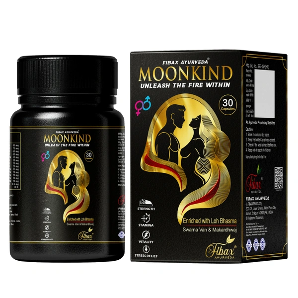 Fibax Ayurveda MoonKind Capsules (30Caps) - For Both Men & Women