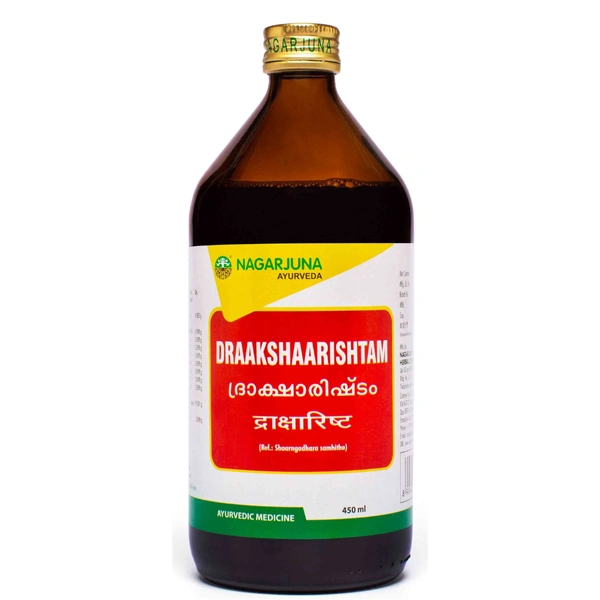 Nagarjuna Ayurvedic Group Kerala Nagarjuna Draakshaarishtam (450ml) 
