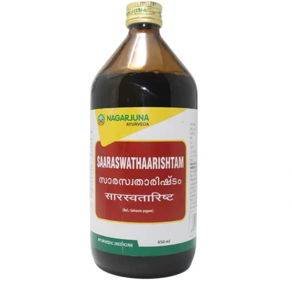 Nagarjuna Ayurvedic Group Kerala Nagarjuna Saaraswathaarishtam (450ml)