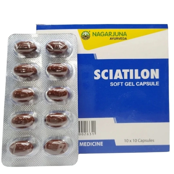 Nagarjuna Ayurvedic Group Kerala Nagarjuna Sciatilon Soft Gelatin Capsule (100caps)