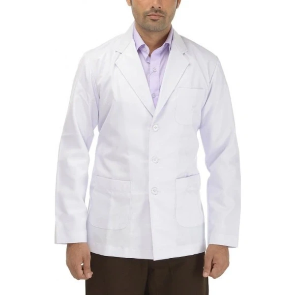  Perfect Surgicare Industries Perfect Doctor's Lab Coat (Unisex) Full Sleeves - White - Small (S)