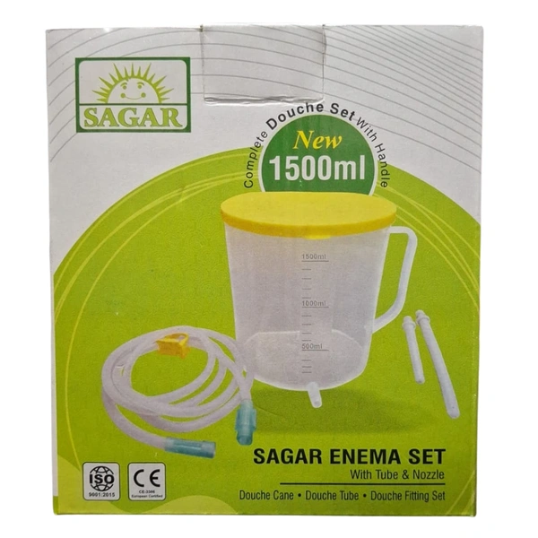 Sagar Enema Set / Complete Douche Set With Tube & Nozzle