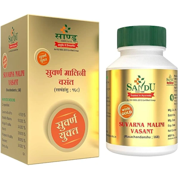 Sandu Pharmaceuticals Pvt Ltd Sandu Suvarna Malini Vasant Tablet (10tab)