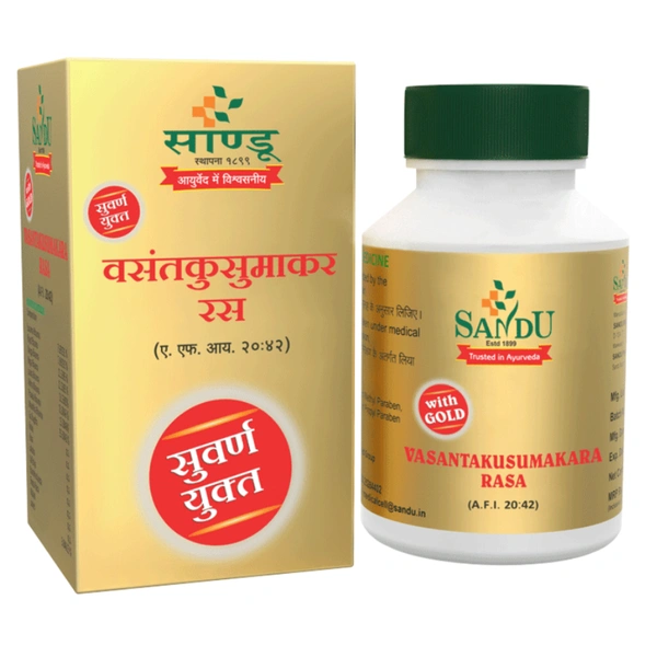 Sandu Pharmaceuticals Pvt Ltd Sandu Vasanta kusumakara Rasa Tablet (10tab)