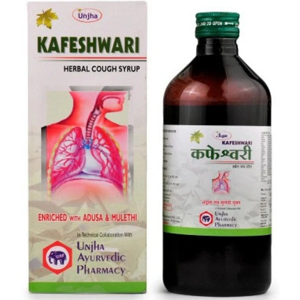 Unjha Ayurvedic Pharmacy Unjha Kafeshwari Cough Syrup (450ml) - 450 ml