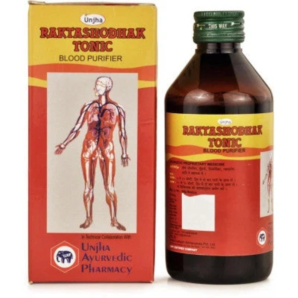 Unjha Ayurvedic Pharmacy Unjha Raktashodhak Tonic (450ml) - 450 ml