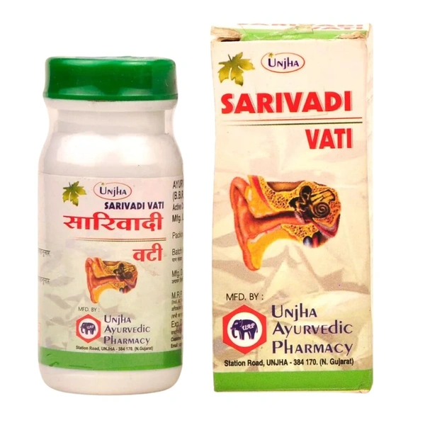 Unjha Ayurvedic Pharmacy Unjha Sarivadi Vati (40tab)
