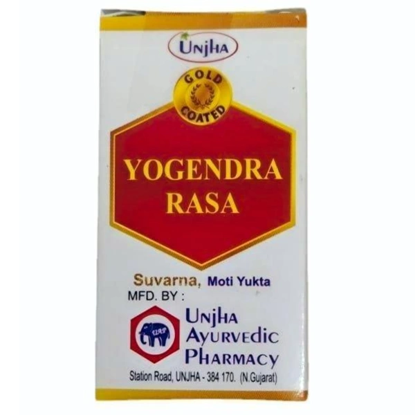 Unjha Ayurvedic Pharmacy Unjha Yogendra Rasa (Suvarna, Moti Yukta) (1gm)