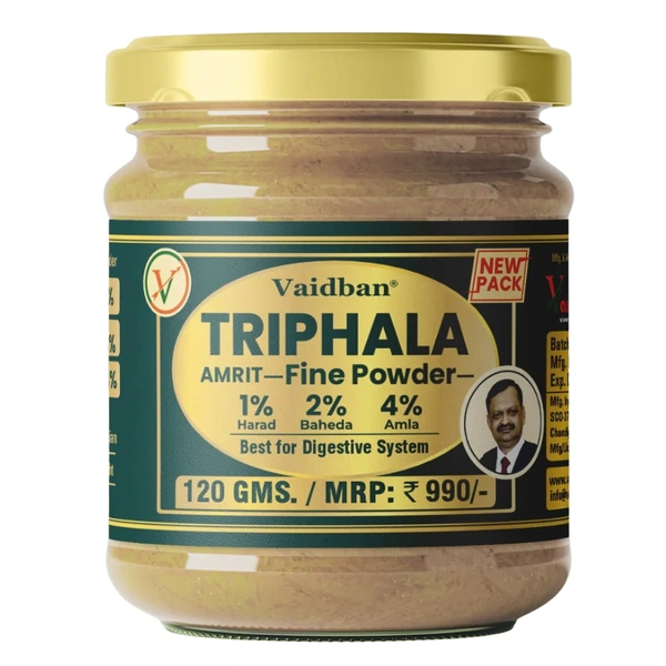 Vaidban Ayurvedic Bhawan Vaidban Triphala Amrit Fine Powder/ Churna (120gm)