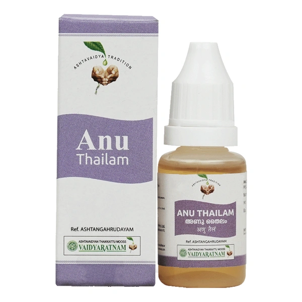 Vaidyaratnam Oushadhasala Pvt. Ltd. Vaidyaratnam Anu Thailam (10ml)