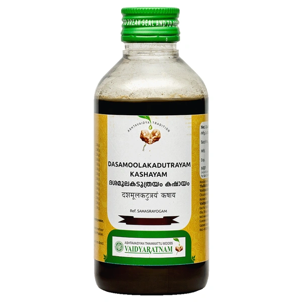 Vaidyaratnam Oushadhasala Pvt. Ltd. Vaidyaratnam Dasamoolakatuthrayam Kashayam (200ml)