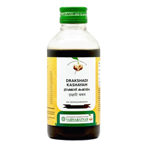 Vaidyaratnam Oushadhasala Pvt. Ltd. Vaidyaratnam Drakshadi Kashayam (200ml) - 200 ml