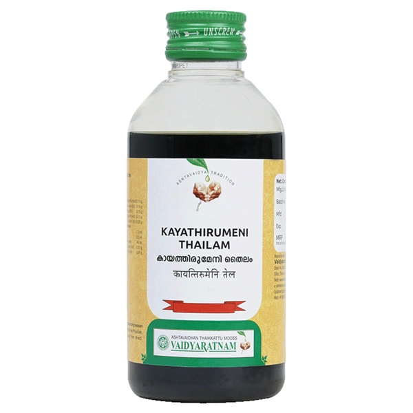Vaidyaratnam Oushadhasala Pvt. Ltd. Vaidyaratnam Kayathirumeni Thailam (200ml)
