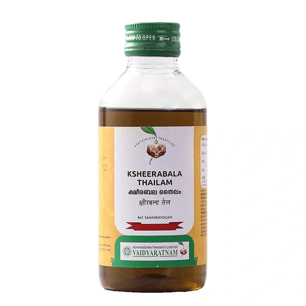 Vaidyaratnam Oushadhasala Pvt. Ltd. Vaidyaratnam Ksheerabala Oil (200ml)