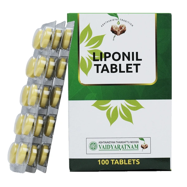 Vaidyaratnam Oushadhasala Pvt. Ltd. Vaidyaratnam Liponil Tablets (100tab)