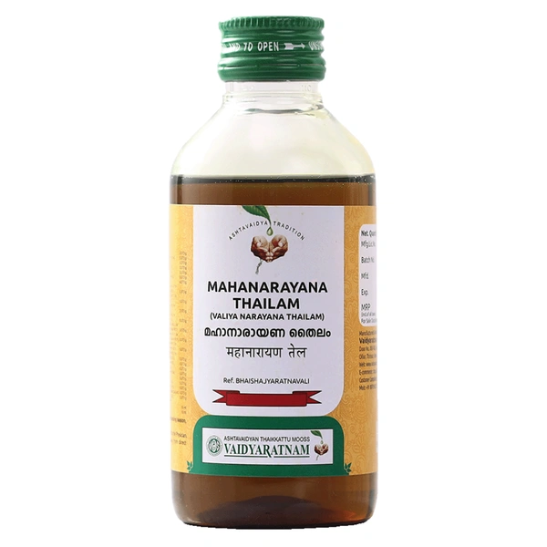 Vaidyaratnam Oushadhasala Pvt. Ltd. Vaidyaratnam Mahanarayana Thailam (200ml) - 200 ML
