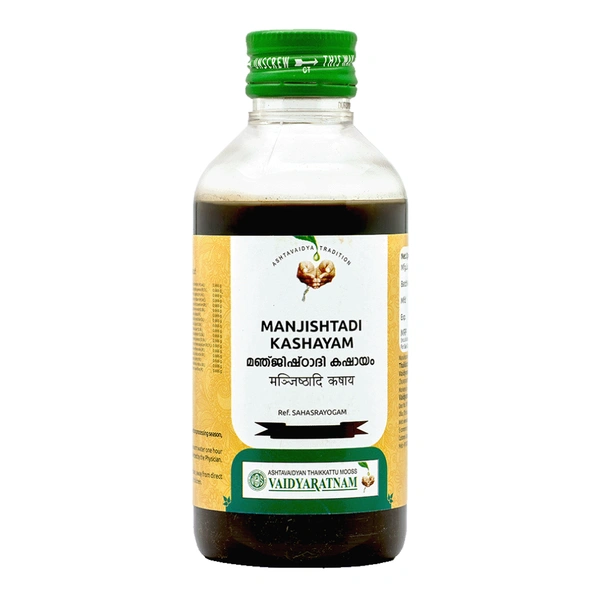 Vaidyaratnam Oushadhasala Pvt. Ltd. Vaidyaratnam Manjishtadi Kashayam (200ml)