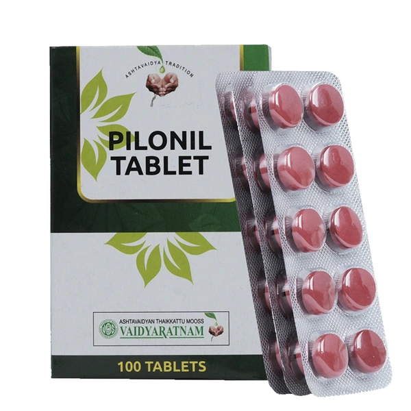 Vaidyaratnam Oushadhasala Pvt. Ltd. Vaidyaratnam Pilonil Tablets (100tab)