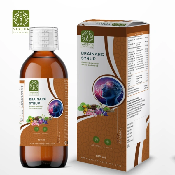 Vasishta Pharmaceuticals Pvt. Ltd. Vasishta BrainArc Syrup (200ml)