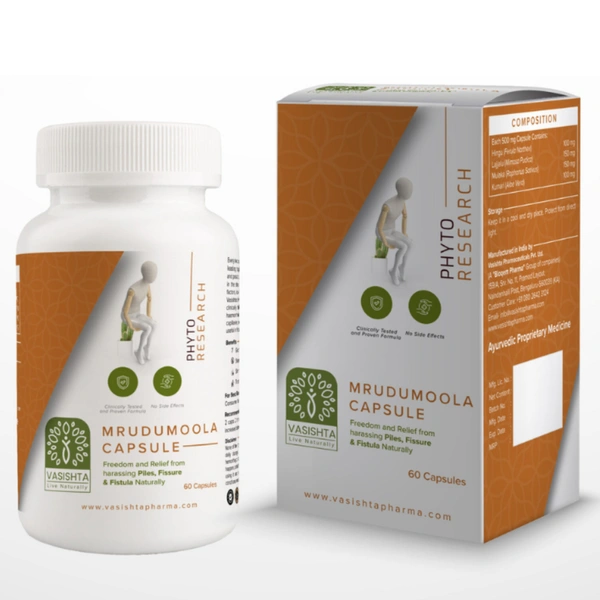 Vasishta Pharmaceuticals Pvt. Ltd. Vasishta Mrudumoola Capsules (60caps)
