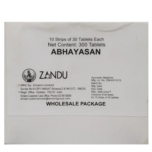 Zandu Abhayasan (30Tab)