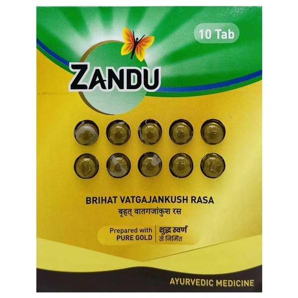 Zandu Brihat Vatgajankush Rasa (10Tab) - 10 Tablets