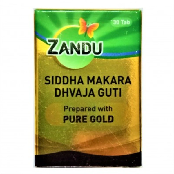 Zandu Siddha Makardhwaj Gutika (Swarna Yukta) (30tab) - 30 Tablets