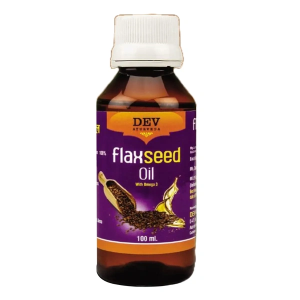 Dev Ayurveda Dev FlaxSeed Oil (100ml) (Alsi Ka Tail) (Linseed) - 100 ml
