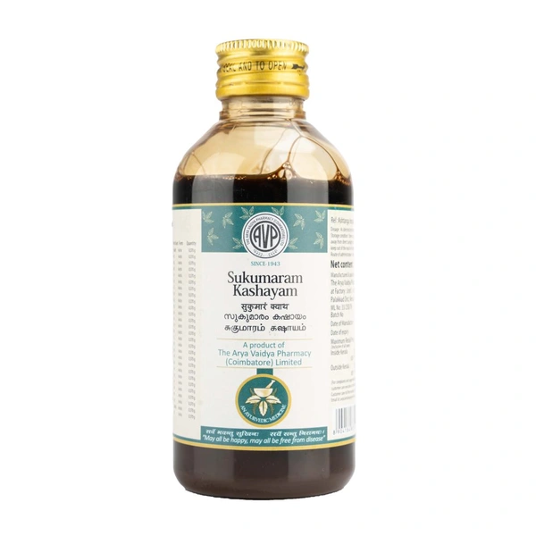 Arya Vaidya Pharmacy (AVP) Sukumaram Kashayam (200ml)