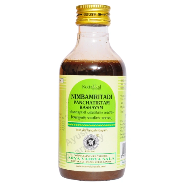 Arya Vaidya Sala Kottakkal Nimbamritadi Panchatiktam Kashayam (200ml)
