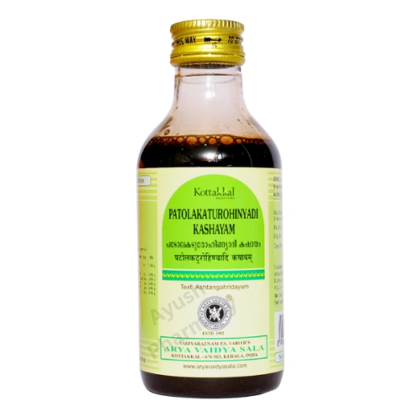 Arya Vaidya Sala Kottakkal Patolakaturohinyadi Kashayam (200ml)