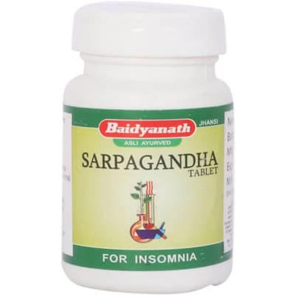 Baidyanath Jhansi Baidyanath Sarpagandha Tablet (50tab)