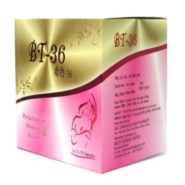 BT-36 Capsules (30Cap) (For Perfect Breast) - 30 Capsules