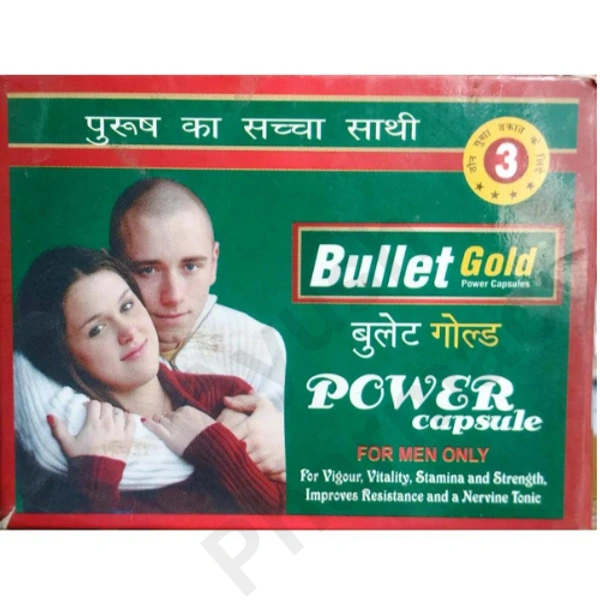 Keshav Herbs Bullet Gold Power Capsules for Men Only (10caps)
