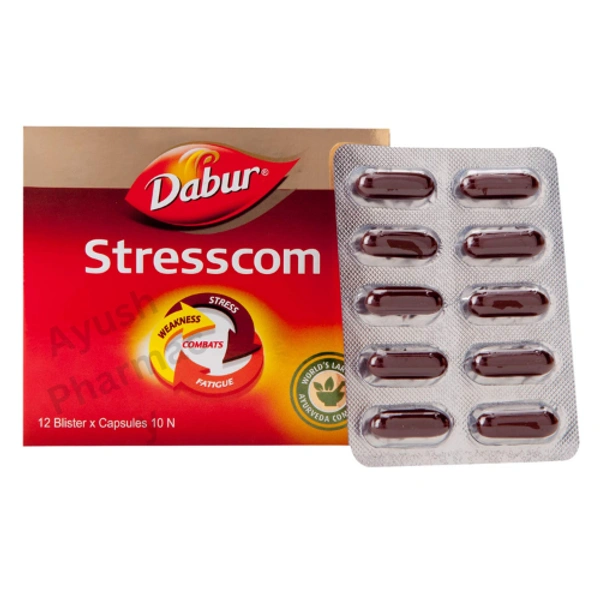 Dabur Stresscom Capsules (120caps) - 120 Capsules