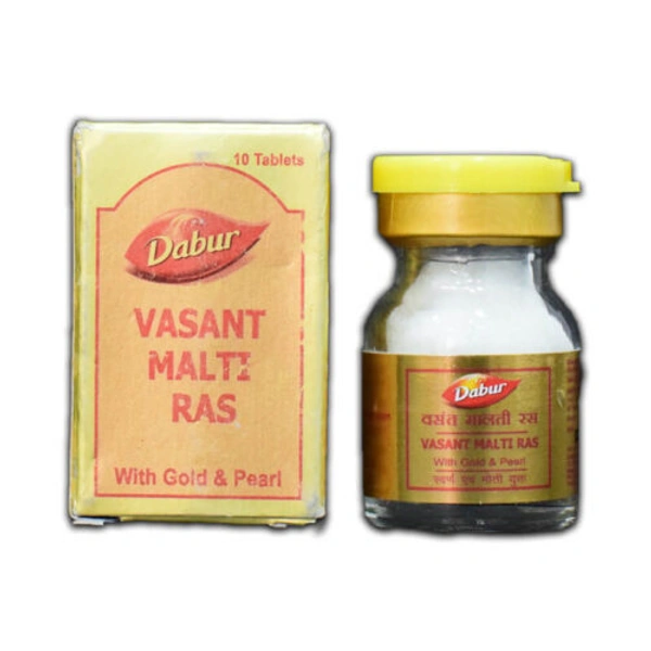 Dabur Vasant Malti Ras With Gold (10tab)