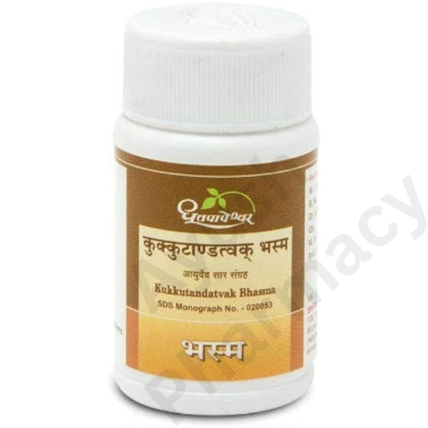 Shree Dhootapapeshwar Dhootapapeshwar Kukkutandatwak Bhasma (60tab)