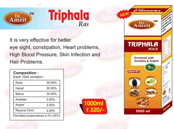 Dr. Amrit HealthCare Dr. Amrit Triphala Ras/Juice (1Ltr)