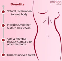 Leeford Healthcare Ltd Enlarge Body Toner Gel For Increase Breast Size 50g