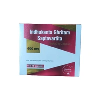 Himalaya Nutravedics India Pvt Ltd Himalaya Nutravedics Indukantha Ghritam Saptavartita Soft Gel Capsules 600mg (100Caps)