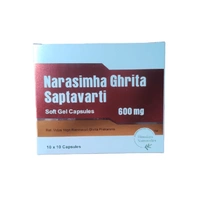 Himalaya Nutravedics India Pvt Ltd Himalaya Nutravedics Narasimha Ghritam saptavarti Soft Gel Capsules 600mg (100Caps)